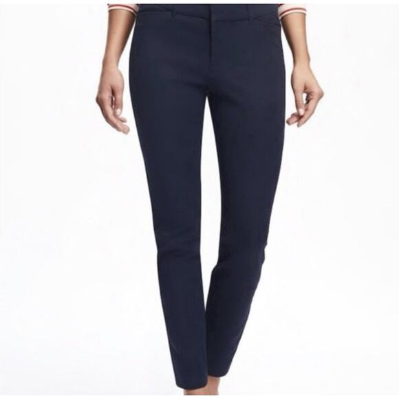 Old Navy Women’s Pixie Pants Size 8 Black Ankle Skinny Stretch Never-Fade - Picture 1 of 10